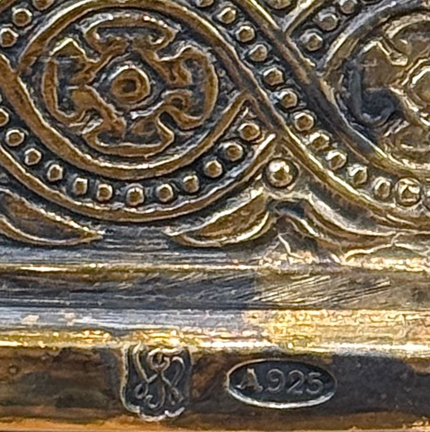 Grosso Centrotavola in Vermeil - Italia XX Secolo-photo-4